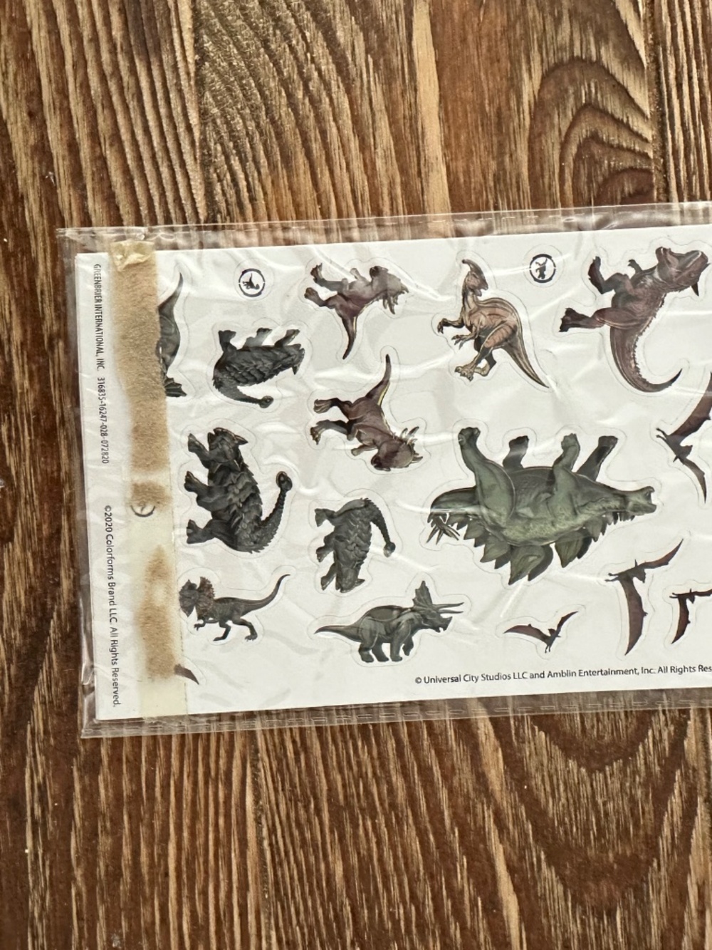 Colorforms Jurassic World Universal 6 Backgrounds 80 Colorforms New - Picture 3 of 5